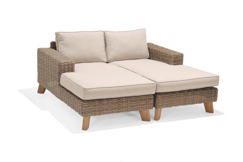 Utesoffa Bahamas med Armstöd Höger - Beige - Utemöbler & utemiljö - Loungemöbler - Loungesoffor