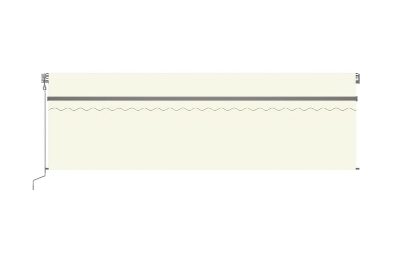 Automatiserad markis med rullgardin 5x3m gräddvit - Vit - Utemöbler & utemiljö - Solskydd - Markiser