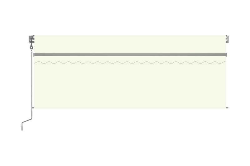 Automatisk markis med rullgardin 4,5x3m gräddvit - Kräm - Utemöbler & utemiljö - Solskydd - Markiser