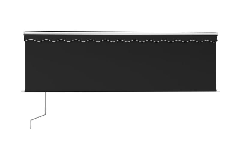 Automatisk markis med rullgardin 4x3m antracit - Antracit - Utemöbler & utemiljö - Solskydd - Markiser