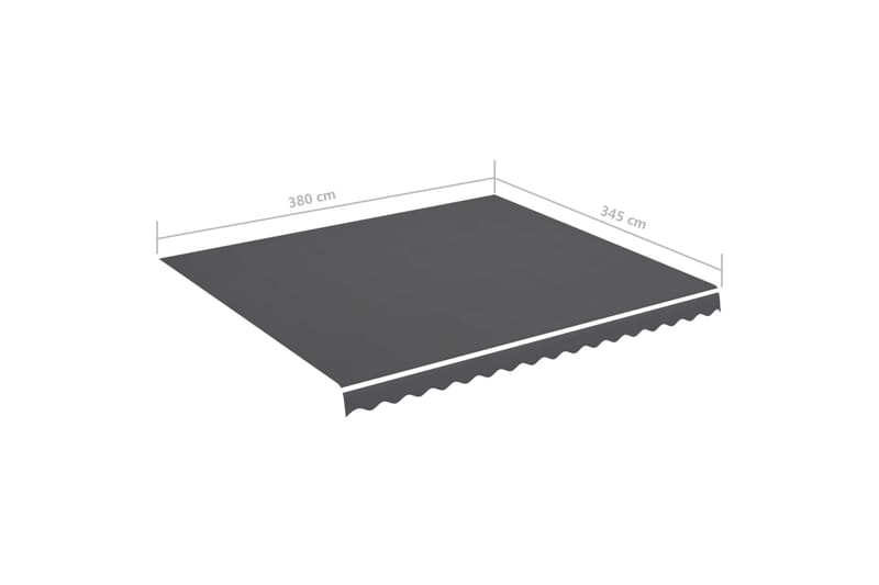 Markisväv antracit 4x3,5 m - Grå - Utemöbler & utemiljö - Solskydd - Markiser - Markistillbehör - Markisväv & markistyg