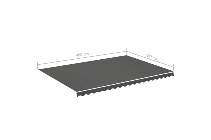 Markisväv antracit 5x3,5 m - Grå - Utemöbler & utemiljö - Solskydd - Markiser - Markistillbehör - Markisväv & markistyg