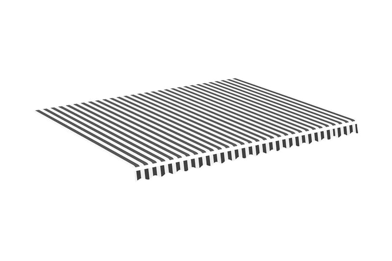Markisväv antracit och vit 4,5x3,5 m - Grå - Utemöbler & utemiljö - Solskydd - Markiser - Markistillbehör - Markisväv & markistyg