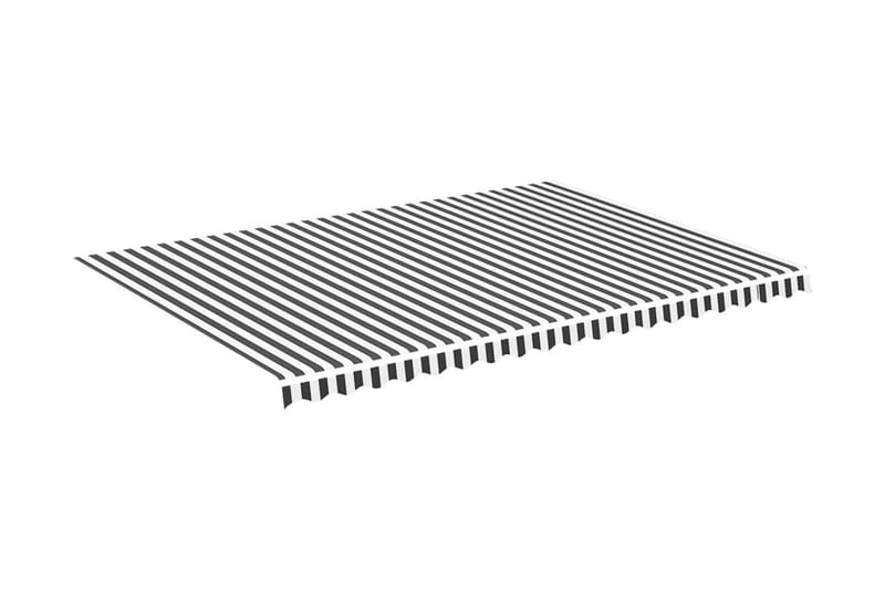 Markisväv antracit och vit 5x3,5 m - Grå - Utemöbler & utemiljö - Solskydd - Markiser - Markistillbehör - Markisväv & markistyg