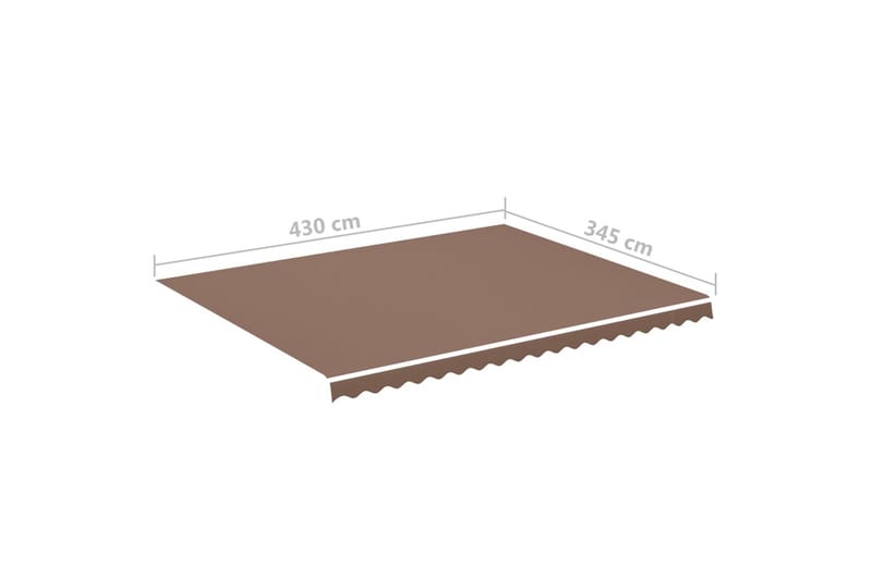 Markisväv brun 4,5x3,5 m - Brun - Utemöbler & utemiljö - Solskydd - Markiser - Markistillbehör - Markisväv & markistyg