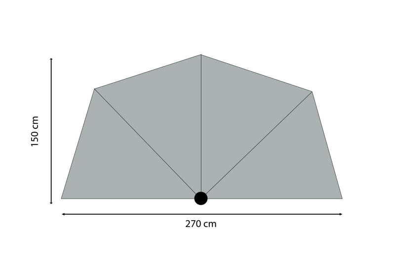 Parasoll Sunwave 270 cm - Madison - Utemöbler & utemiljö - Solskydd - Parasoll