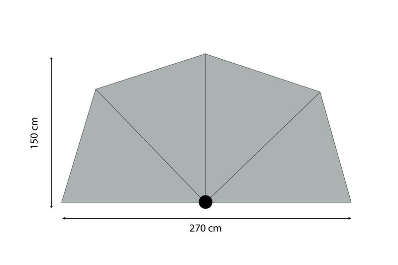 Parasoll Sunwave 270 cm - Madison - Utemöbler & utemiljö - Solskydd - Parasoll