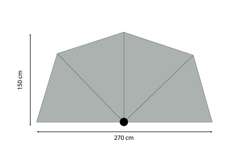 Parasoll Sunwave 270 cm - Madison - Utemöbler & utemiljö - Solskydd - Parasoll