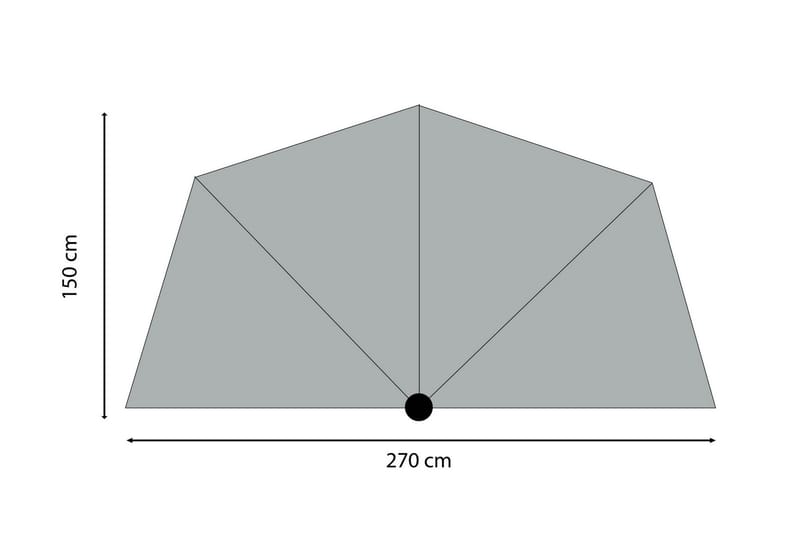 Parasoll Sunwave 270 cm - Madison - Utemöbler & utemiljö - Solskydd - Parasoll