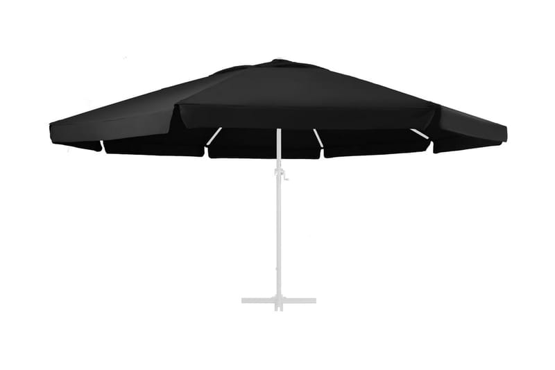 Reservtyg för parasoll svart 600 cm - Svart - Parasoll