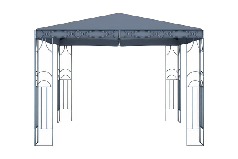 Paviljong 300x300 cm antracit - Grå - Utemöbler & utemiljö - Solskydd - Paviljong - Komplett paviljong