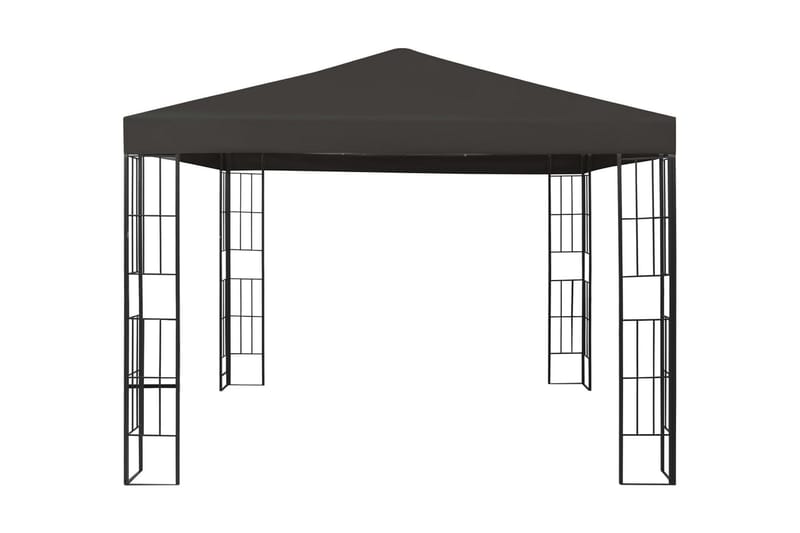 Paviljong 3x3 m antracit - Grå - Utemöbler & utemiljö - Solskydd - Paviljong - Komplett paviljong