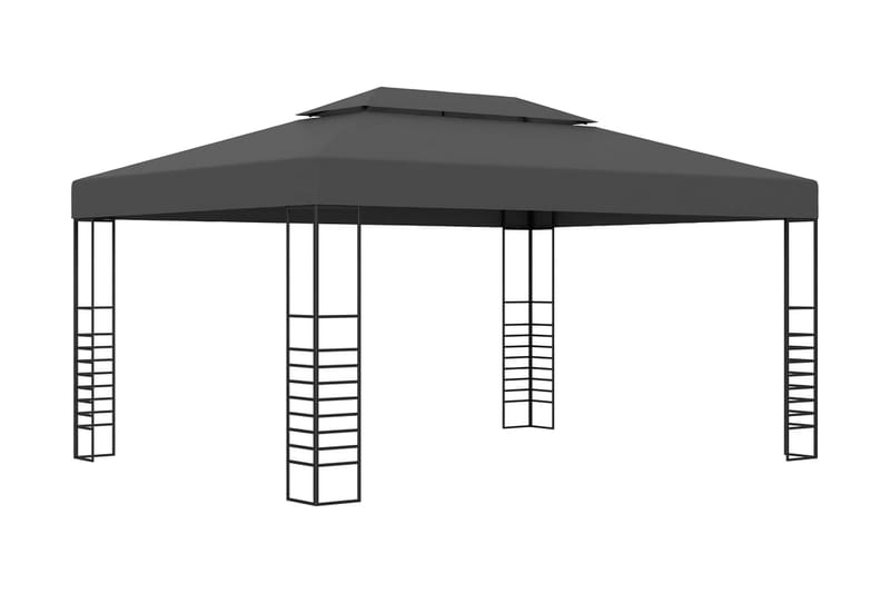 Paviljong 3x4 m antracit - Grå - Utemöbler & utemiljö - Solskydd - Paviljong - Komplett paviljong