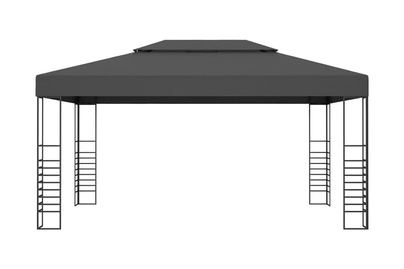 Paviljong 3x4 m antracit - Grå - Utemöbler & utemiljö - Solskydd - Paviljong - Komplett paviljong