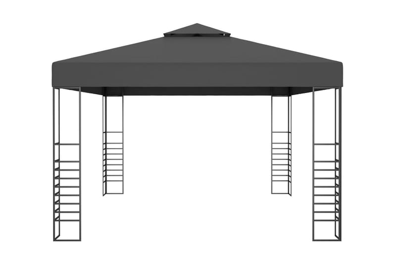 Paviljong 3x4 m antracit - Grå - Utemöbler & utemiljö - Solskydd - Paviljong - Komplett paviljong