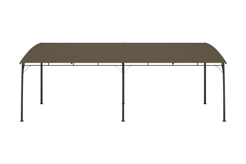 Paviljong 6x3x2,55 m taupe - Brun - Utemöbler & utemiljö - Solskydd - Paviljong - Komplett paviljong