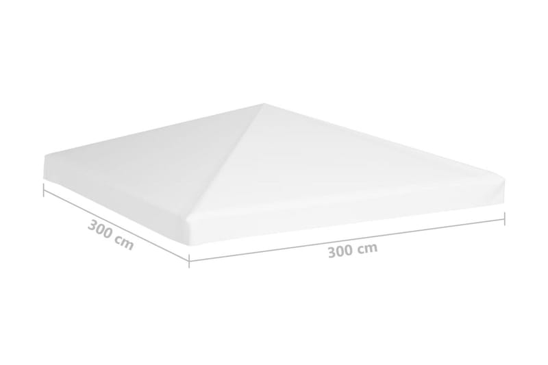 Paviljongtak 270 g/m² 3x3 m vit - Vit - Utemöbler & utemiljö - Solskydd - Paviljong - Paviljongtak