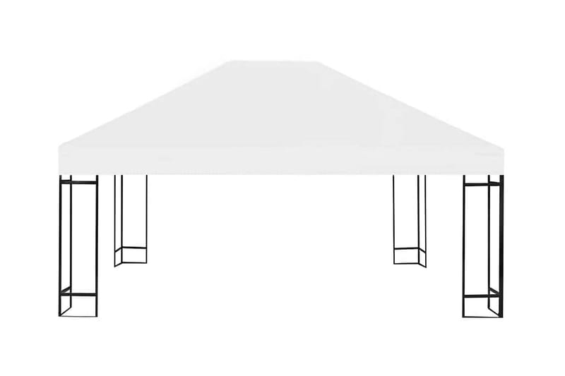 Paviljongtak 310 g/m² 4x3 m gräddvit - Vit - Utemöbler & utemiljö - Solskydd - Paviljong - Paviljongtak