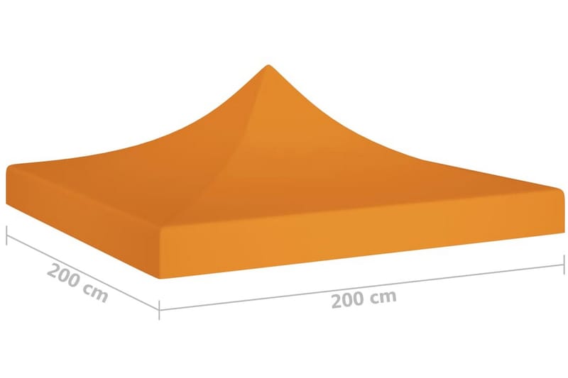 Tak till partytält 2x2 m orange 270 g/m² - Orange - Utemöbler & utemiljö - Solskydd - Paviljong - Paviljongtak