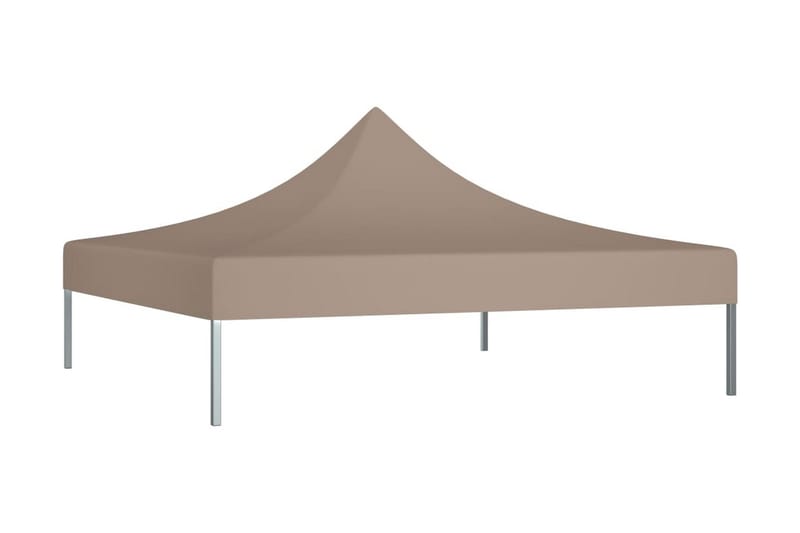 Tak till partytält 2x2 m taupe 270 g/m² - Taupe - Utemöbler & utemiljö - Solskydd - Paviljong - Paviljongtak