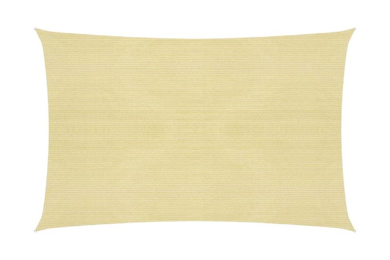 Solsegel 160 g/m² beige 3,5x5 m HDPE - Beige - Utemöbler & utemiljö - Solskydd - Solsegel