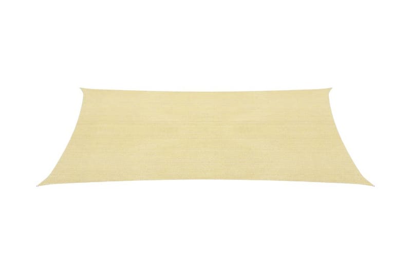 Solsegel 160 g/m² beige 3,5x5 m HDPE - Beige - Utemöbler & utemiljö - Solskydd - Solsegel