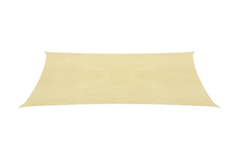 Solsegel 160 g/m² beige 3x5 m HDPE - Beige - Utemöbler & utemiljö - Solskydd - Solsegel