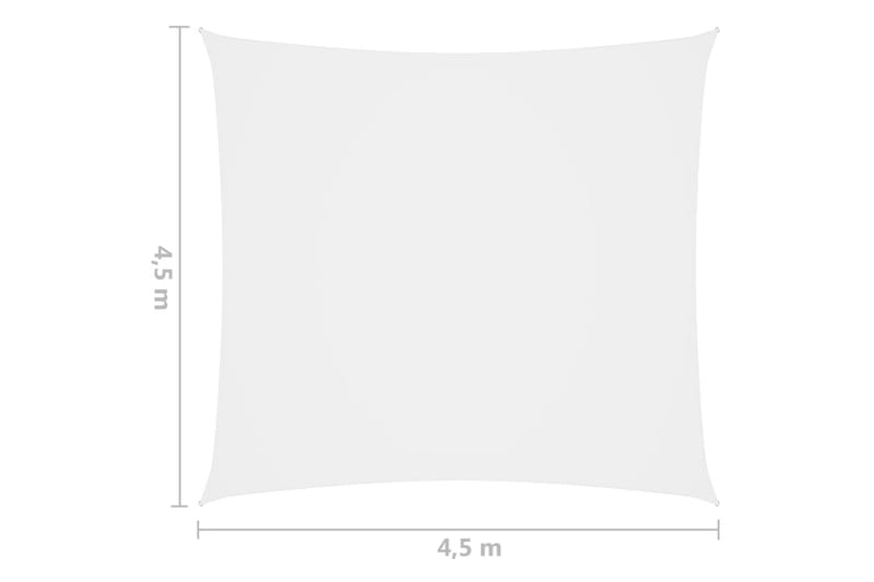 Solsegel oxfordtyg fyrkantigt 4,5x4,5 m vit - Vit - Utemöbler & utemiljö - Solskydd - Solsegel