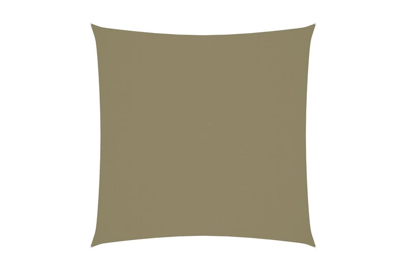 Solsegel oxfordtyg fyrkantigt 4x4 m beige - Beige - Utemöbler & utemiljö - Solskydd - Solsegel