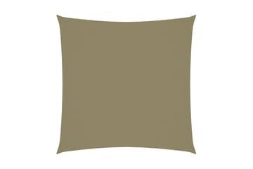 Solsegel oxfordtyg fyrkantigt 7x7 m beige