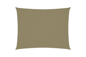 Solsegel oxfordtyg rektangulärt 3x4,5 m beige