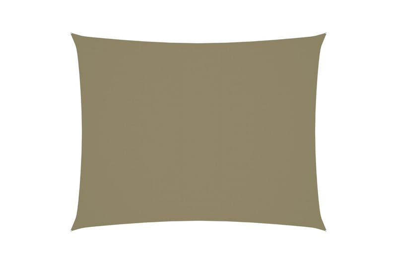 Solsegel oxfordtyg rektangulärt 3x4,5 m beige - Beige - Utemöbler & utemiljö - Solskydd - Solsegel