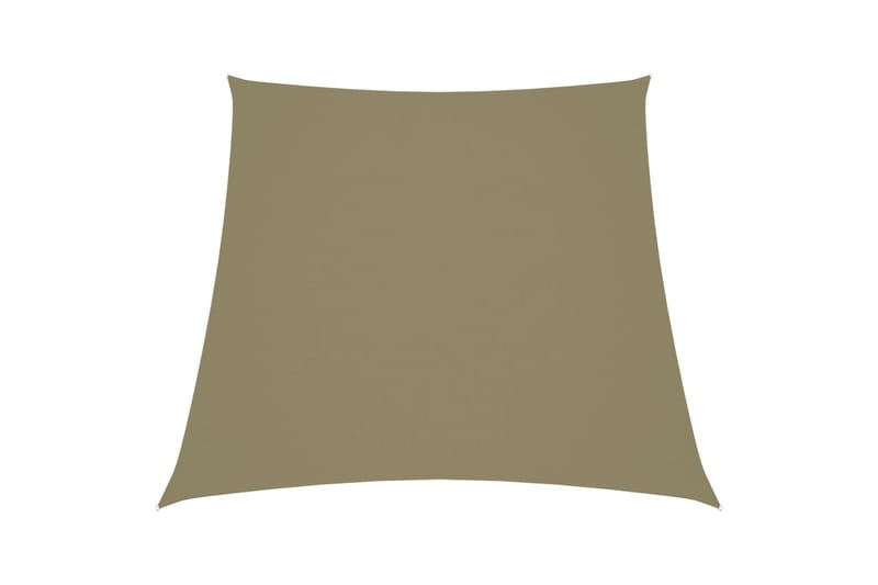 Solsegel oxfordtyg trapets 3/4x3 m beige - Beige - Utemöbler & utemiljö - Solskydd - Solsegel