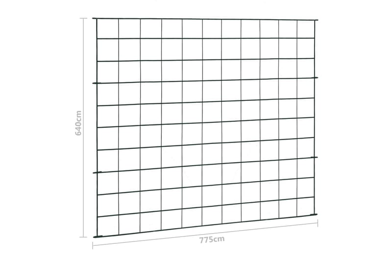 Staket till damm 77,5x64 cm grön - Grön - Utemöbler & utemiljö - Trädgårdsdekoration & utemiljö - Damm & fontän