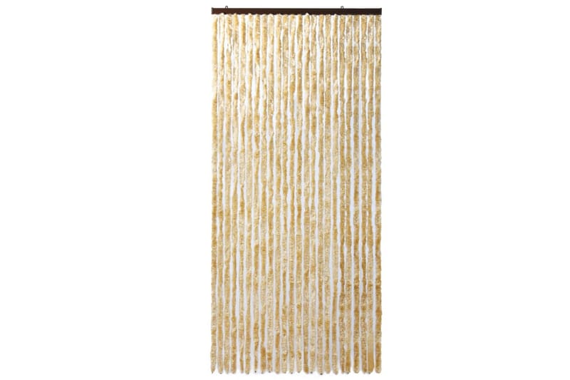 Insektsdraperi beige 100x220 cm chenille - Beige - Utemöbler & utemiljö - Trädgårdsdekoration & utemiljö - Myggnät & insektsnät