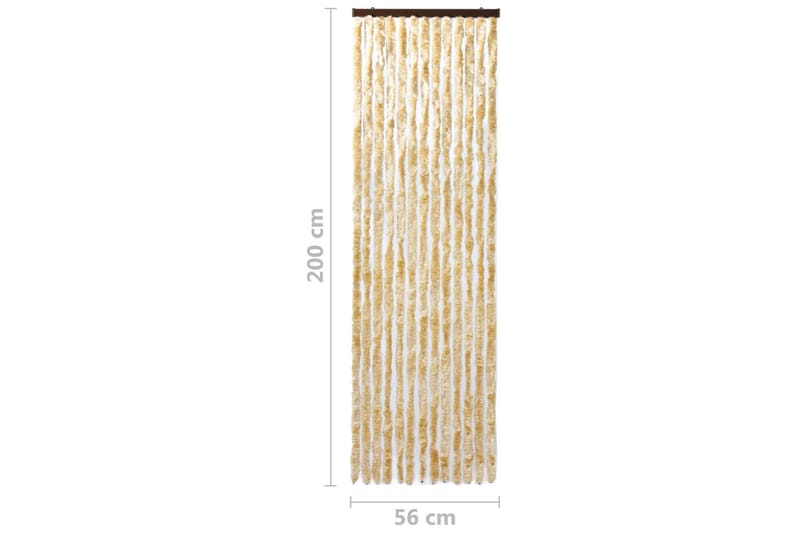 Insektsdraperi beige 56x200 cm chenille - Beige - Myggnät & insektsnät