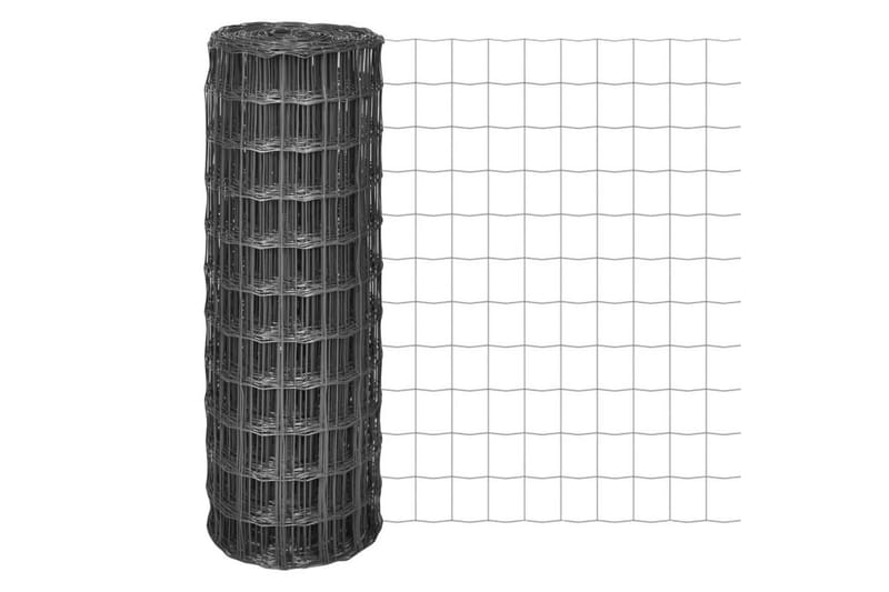 Eurofence stål 10x0,8 m grå - Grå - Utemöbler & utemiljö - Trädgårdsdekoration & utemiljö - Staket & grind