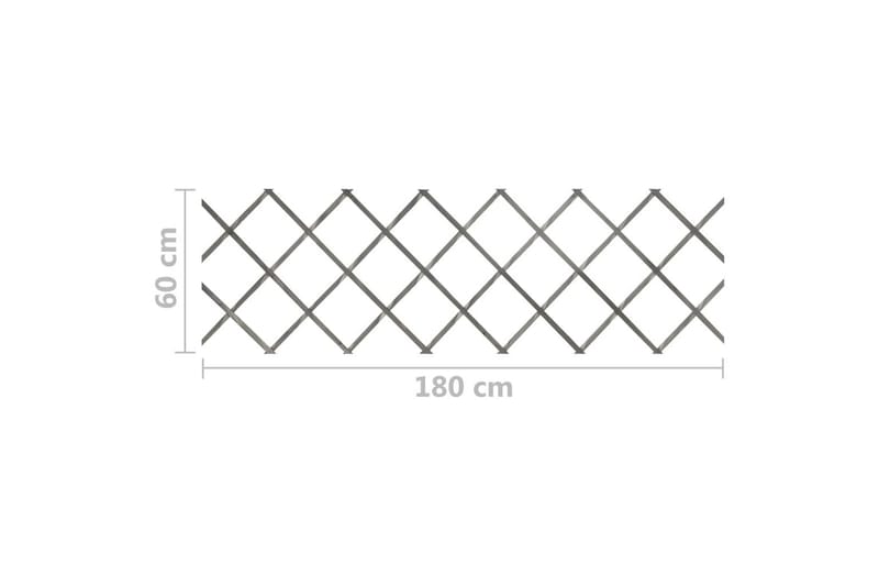 Spaljéstaket 5 st grå granträ 180x60 cm - Grå - Utemöbler & utemiljö - Trädgårdsdekoration & utemiljö - Staket & grind