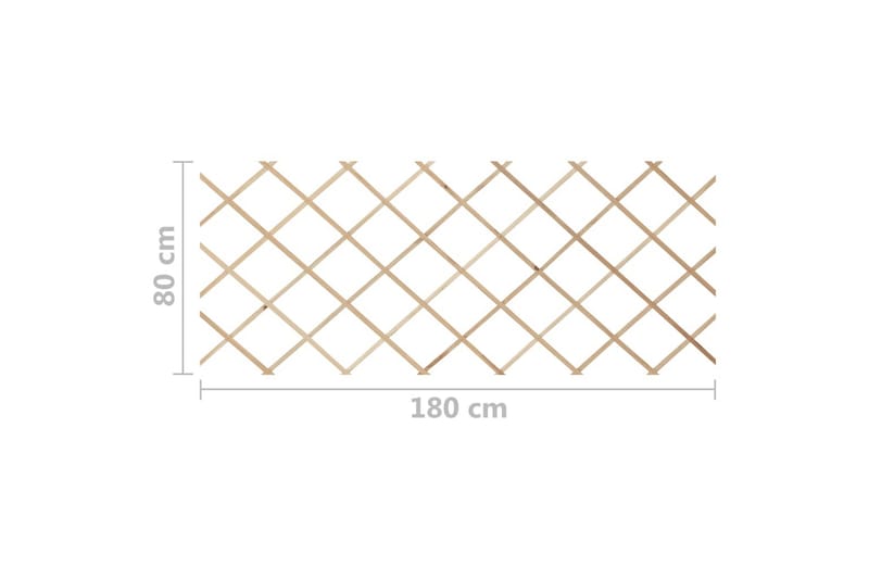 Spaljéstaket 5 st massivt granträ 180x80 cm - Brun - Utemöbler & utemiljö - Trädgårdsdekoration & utemiljö - Staket & grind