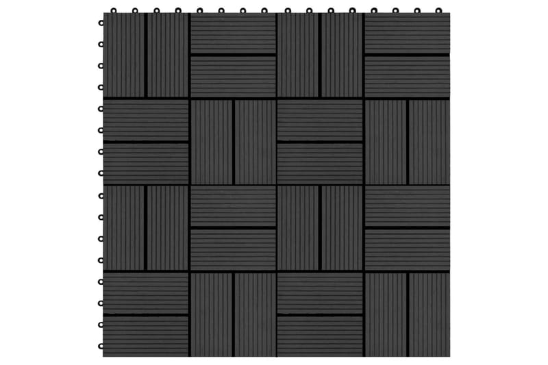 Trall 11 st WPC 30x30 cm 1 kvm svart - Svart - Utemöbler & utemiljö - Trädgårdsdekoration & utemiljö - Trall