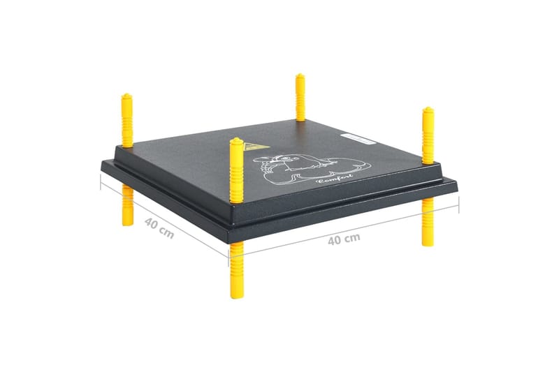 Värmetak för kycklingar och ankungar med temperaturregulator - Svart - Möbler - Husdjursmöbler - Burar & transportburar
