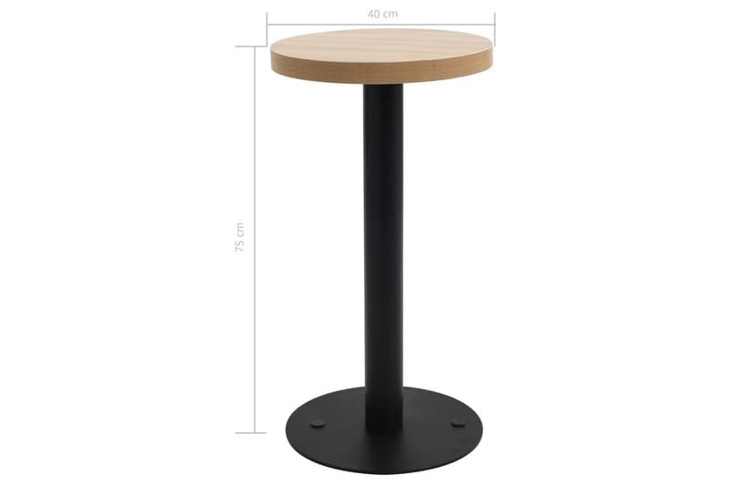 Bistrobord ljusbrun 40 cm MDF - Brun - Utemöbler & utemiljö - Utebord & trädgårdsbord - Cafébord