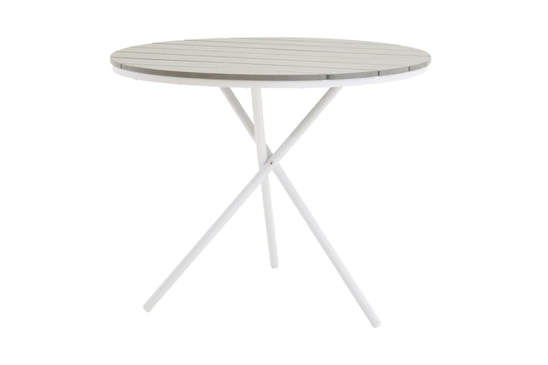 Parma Cafébord 90 cm Rund - Vit/Grå - Utemöbler & utemiljö - Utebord & trädgårdsbord - Cafébord