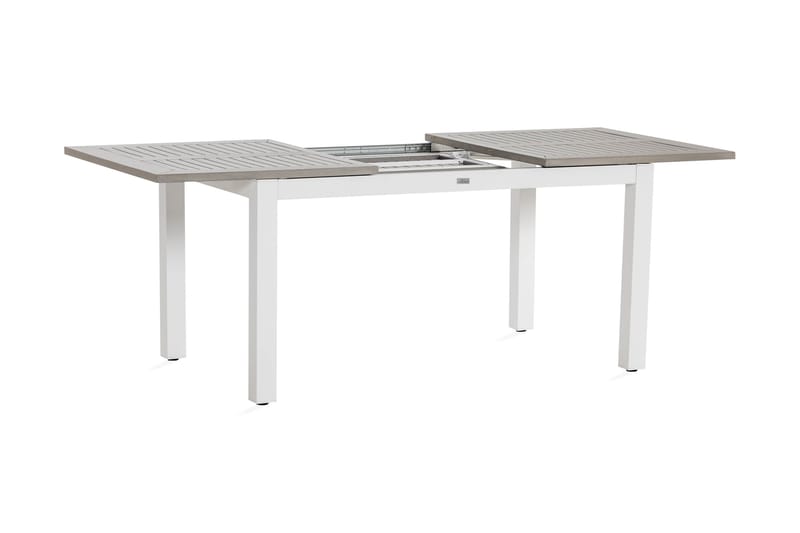 Matbord Utomhus Monaco Förlängningsbart 152-210x90 cm - Vit/grå - Utemöbler & utemiljö - Utebord & trädgårdsbord - Matbord utomhus