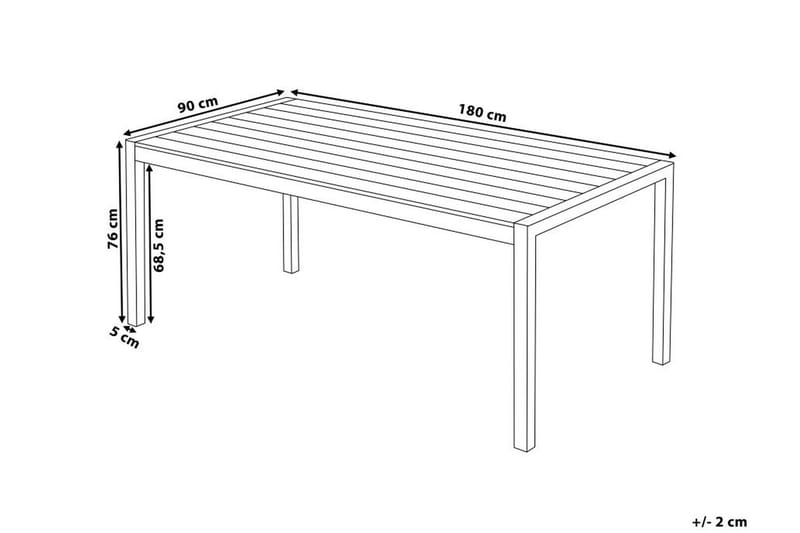 Matbord Pereta 180 cm - Brun - Utemöbler & utemiljö - Utebord & trädgårdsbord - Matbord utomhus