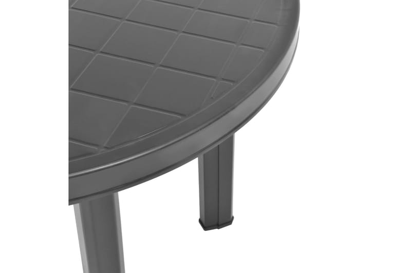 Trädgårdsbord antracit 89 cm plast - Grå - Utemöbler & utemiljö - Utebord & trädgårdsbord - Matbord utomhus