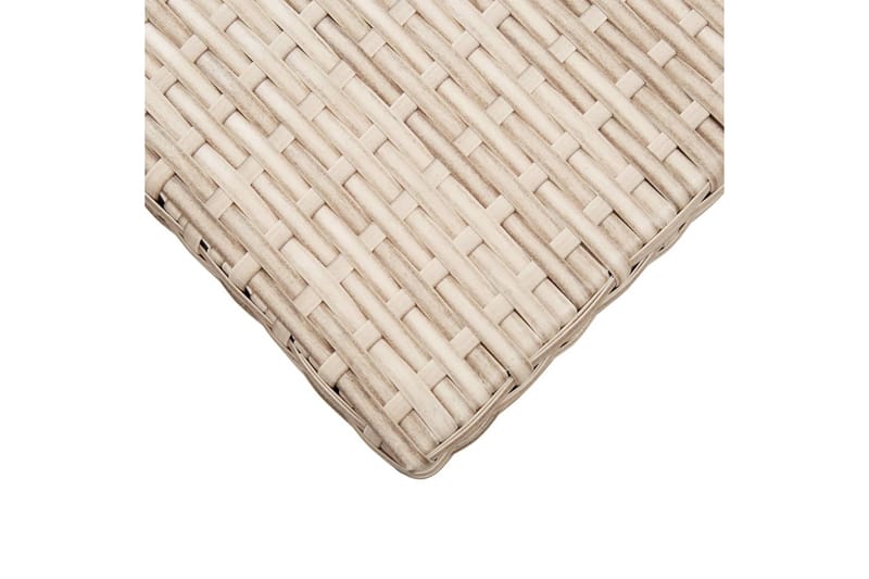 Trädgårdsbord beige 110x60x67 cm konstrotting - Beige - Utemöbler & utemiljö - Utebord & trädgårdsbord - Matbord utomhus