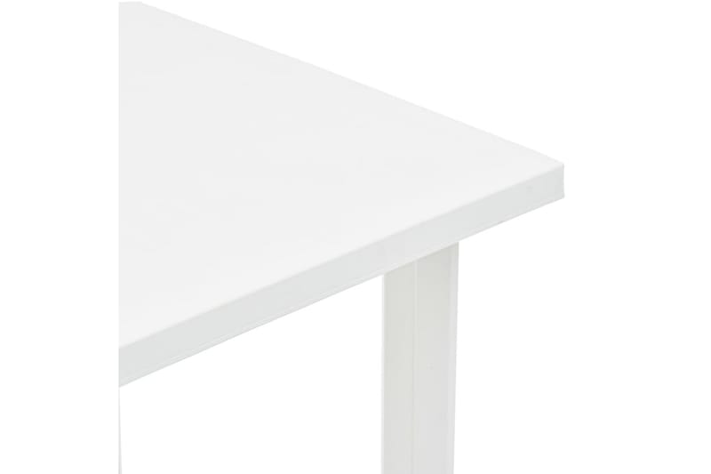 Trädgårdsbord vit 80x75x72 cm plast - Vit - Utemöbler & utemiljö - Utebord & trädgårdsbord - Matbord utomhus