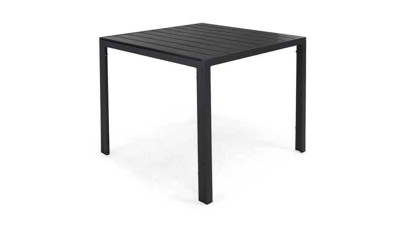 Tunis Utebord 90x90 cm – Litet Matbord Utomhus för Uteplats i Aintwood - Svart - Utemöbler & utemiljö - Utebord & trädgårdsbord - Matbord utomhus