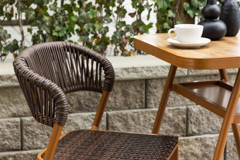 Balkonggrupp Amadora 2-sits Brun - Venture Home - Cafegrupp & cafeset